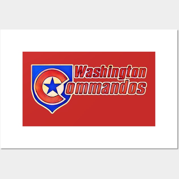 Washington Commandos Football Wall Art by Kitta’s Shop